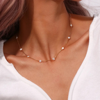 Bruce & Co Laney – Pearl Station Chain Necklace
