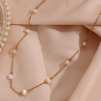 Bruce & Co Laney – Pearl Station Chain Necklace