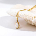 Bruce & Co Ocean – Iridescent Teardrop Pendant Necklace