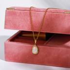 Bruce & Co Ocean – Iridescent Teardrop Pendant Necklace