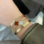Bruce & Co Ibiza – Red Clover Nail and Screw Bracelet Set