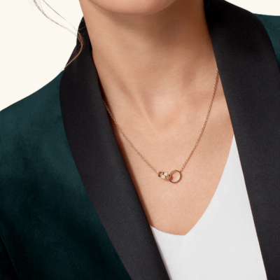 Bruce & Co Love – Interlocking Ring Pendant Necklace