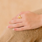 Bruce & Co Cora – Adjustable Sculpted Open Ring