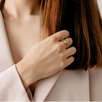 Bruce & Co Cora – Adjustable Sculpted Open Ring