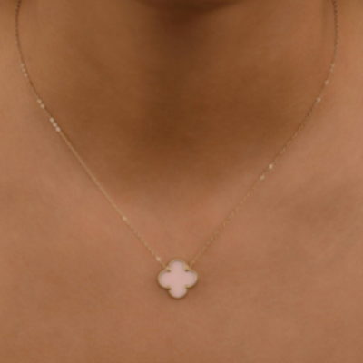 Bruce & Co Clover Pendant Necklace, Five Color Options