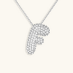 Bruce & Co Bubble Initial Crystal Necklace, A–Z, 18 in