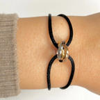 Bruce & Co Trinity – Interlocking Ring Cord Bracelet