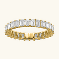 Bruce & Co Athena – Emerald-Cut Crystal Band Ring