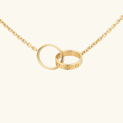 Bruce & Co Love – Interlocking Ring Pendant Necklace