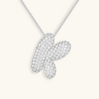 Bruce & Co Bubble Initial Crystal Necklace, A–Z, 18 in