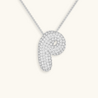 Bruce & Co Bubble Initial Crystal Necklace, A–Z, 18 in