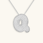 Bruce & Co Bubble Initial Crystal Necklace, A–Z, 18 in