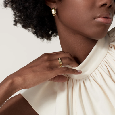 Bruce & Co Love – Screw Detail Hoop Earrings