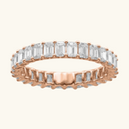 Bruce & Co Athena – Emerald-Cut Crystal Band Ring