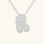 Bruce & Co Bubble Initial Crystal Necklace, A–Z, 18 in