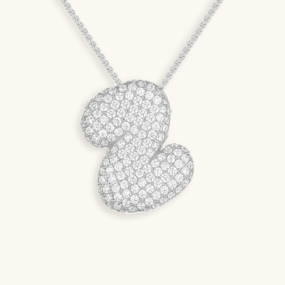 Bruce & Co Bubble Initial Crystal Necklace, A–Z, 18 in