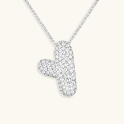 Bruce & Co Bubble Initial Crystal Necklace, A–Z, 18 in