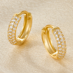 Bruce & Co Amy – Multirow Pave Huggie Earrings