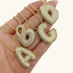 Bruce & Co Bubble Initial Crystal Necklace, A–Z, 18 in