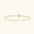 Bruce & Co Ester – Four-Petal Open Cuff Bracelet