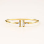 Bruce & Co Tess – T-Shaped Zirconia Detail Cuff