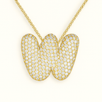 Bruce & Co Bubble Initial Crystal Necklace, A–Z, 18 in