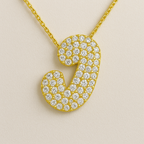 Bruce & Co Bubble Initial Crystal Necklace, A–Z, 18 in