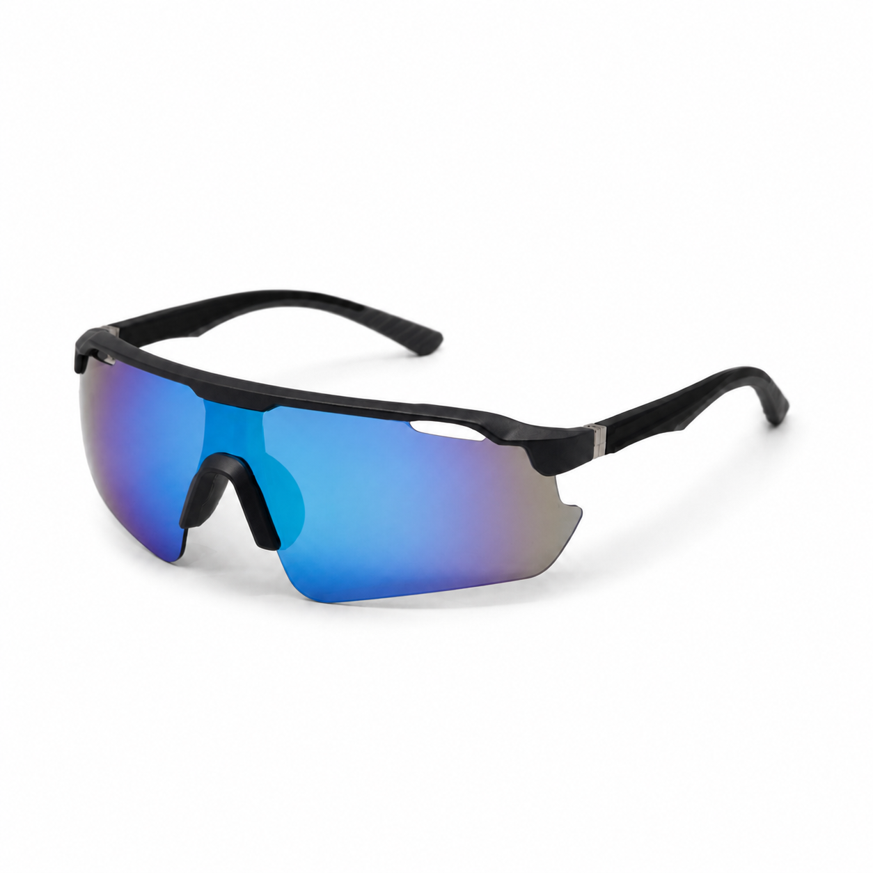 ACE Spectrum Blue Polarized UV400 Running Sunglasses - white background product view 3