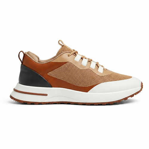 Aerivo Cognac men's sneakers — side profile