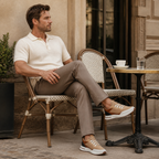 Aerivo Cognac sneakers — European café styling