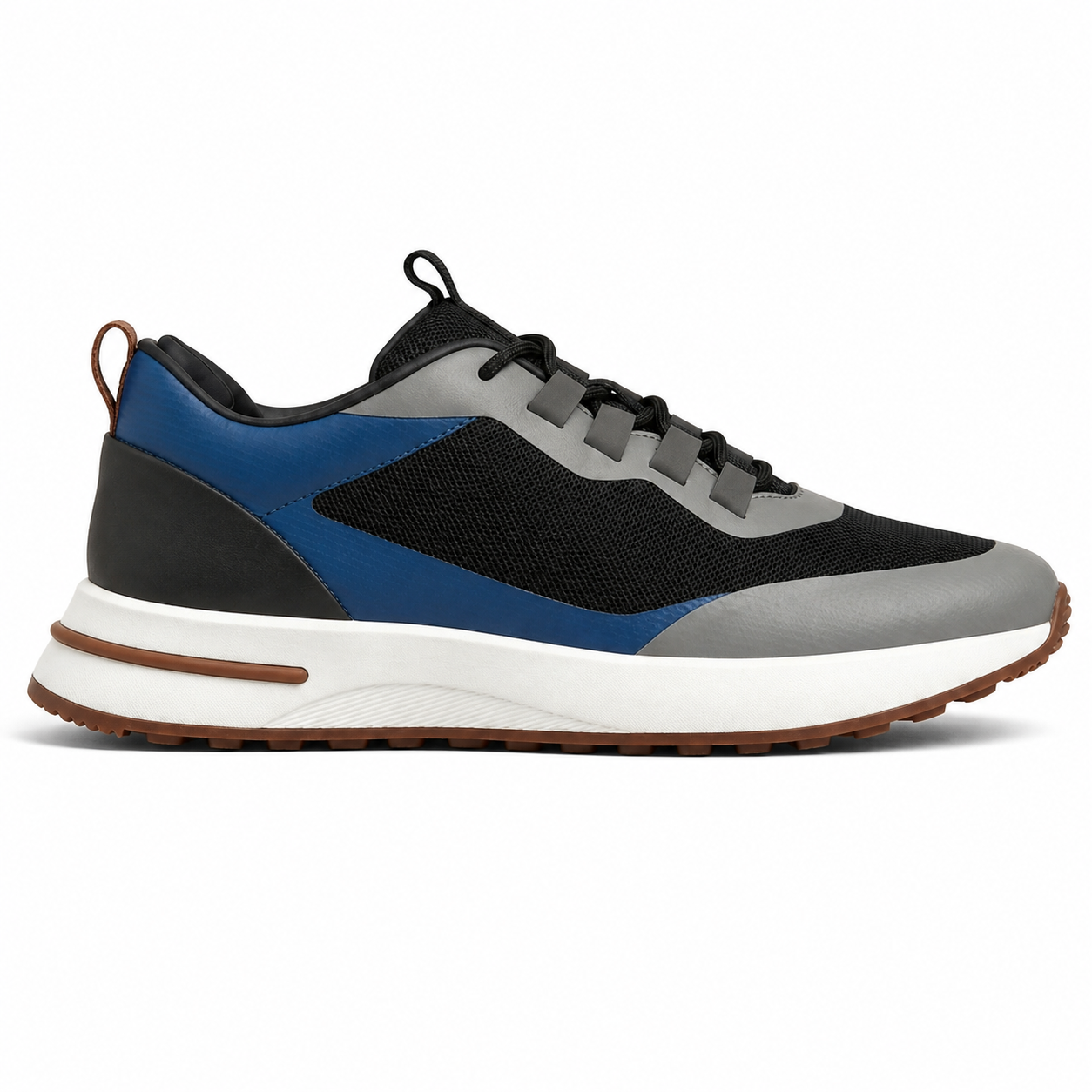 Aerivo Royal Blue men's mesh casual sneakers gallery 02 side