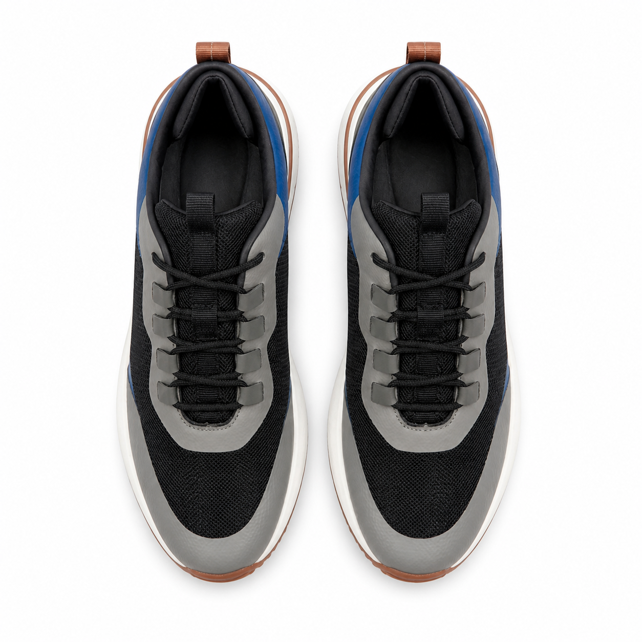 Aerivo Royal Blue men's mesh casual sneakers gallery 04 top