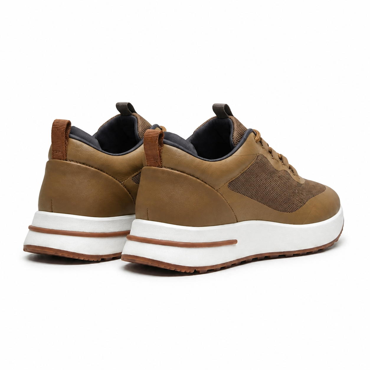 Aerivo Taupe men's mesh casual sneakers gallery 03 rear