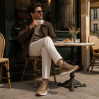 Aerivo Taupe men's mesh casual sneakers gallery 07 editorial cafe