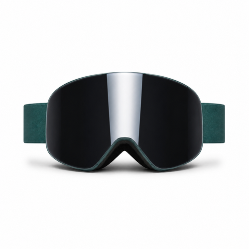 ARTIKA Teal Mirrored UV400 Anti-Fog Ski Goggles 2
