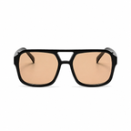 ASPEN black frame champagne lens front