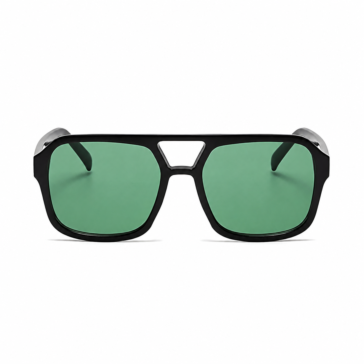 ASPEN black frame green lens front