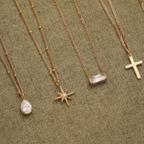 Bruce & Co Astra – White Teardrop Pendant Necklace