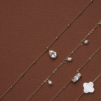 Bruce & Co Astra – White Teardrop Pendant Necklace