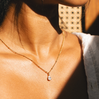 Bruce & Co Astra – White Teardrop Pendant Necklace