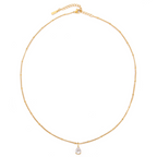 Bruce & Co Astra – White Teardrop Pendant Necklace