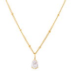 Bruce & Co Astra – White Teardrop Pendant Necklace