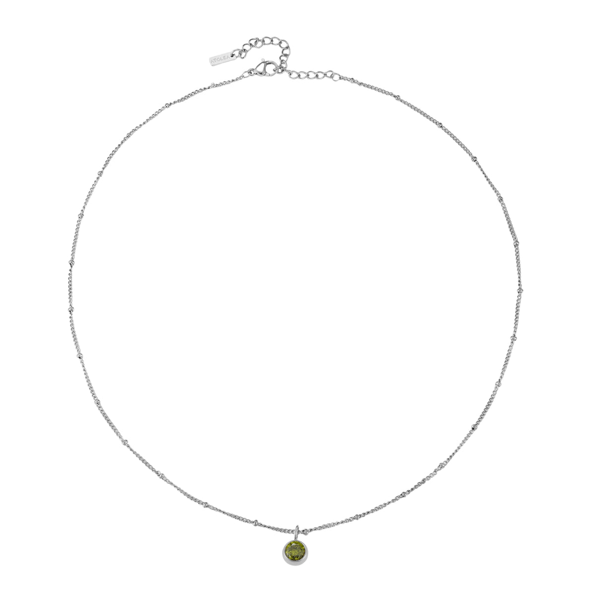 Bruce & Co Round CZ Birthstone Necklace, 9 mm