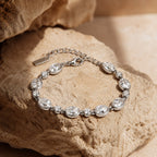 Bruce & Co Aura – Bezel Set Zircon Station Bracelet