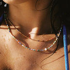 Bruce & Co Bahía – Multicolor Beaded Choker, 39 cm