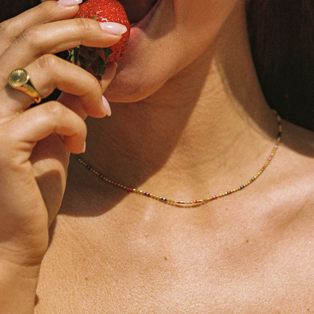 Bruce & Co Bahía – Multicolor Beaded Choker, 39 cm