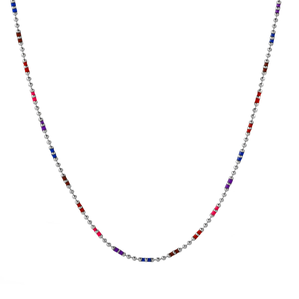 Bruce & Co Bahía – Multicolor Beaded Choker, 39 cm
