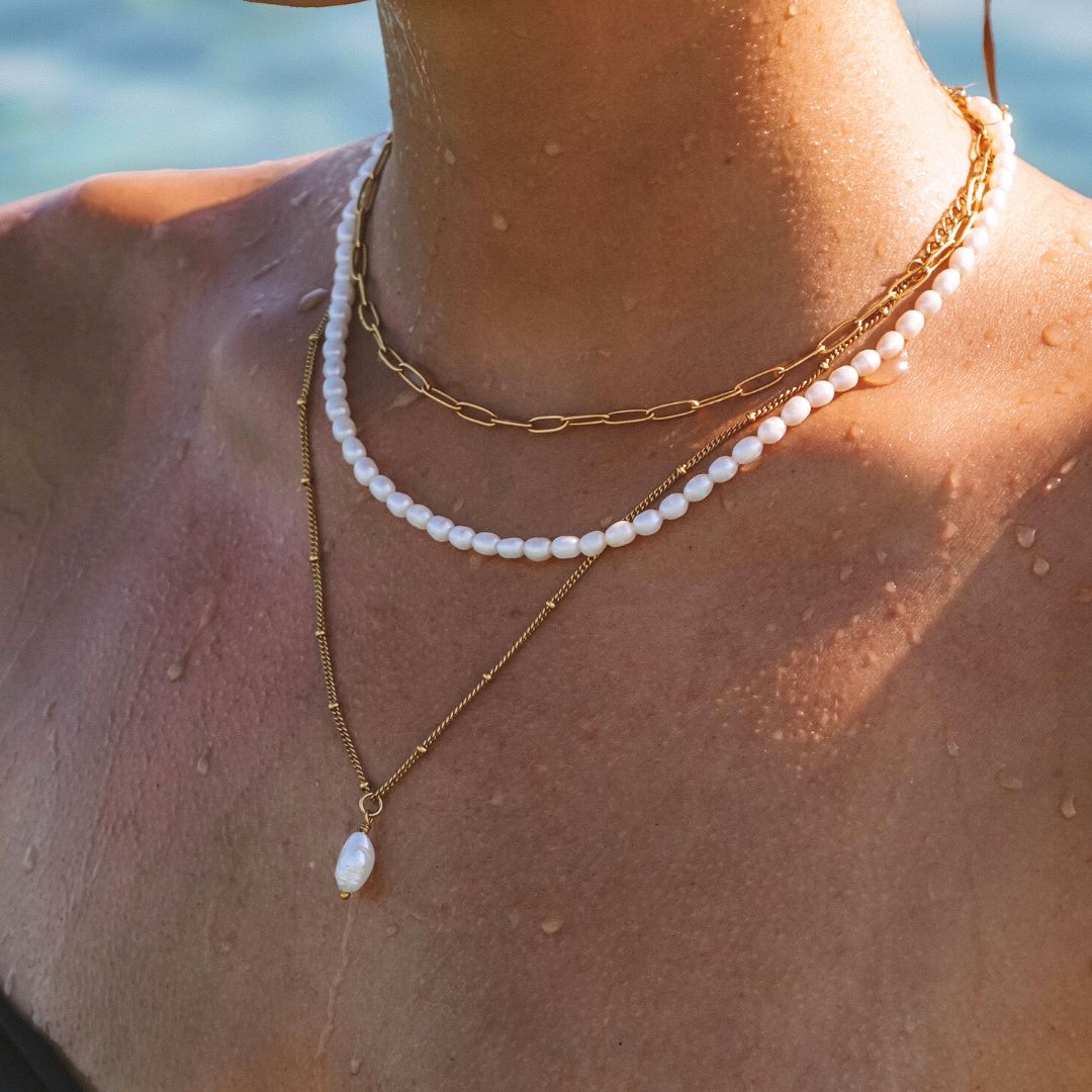 Bruce & Co Baroque Freshwater Pearl Pendant Necklace, 8 mm