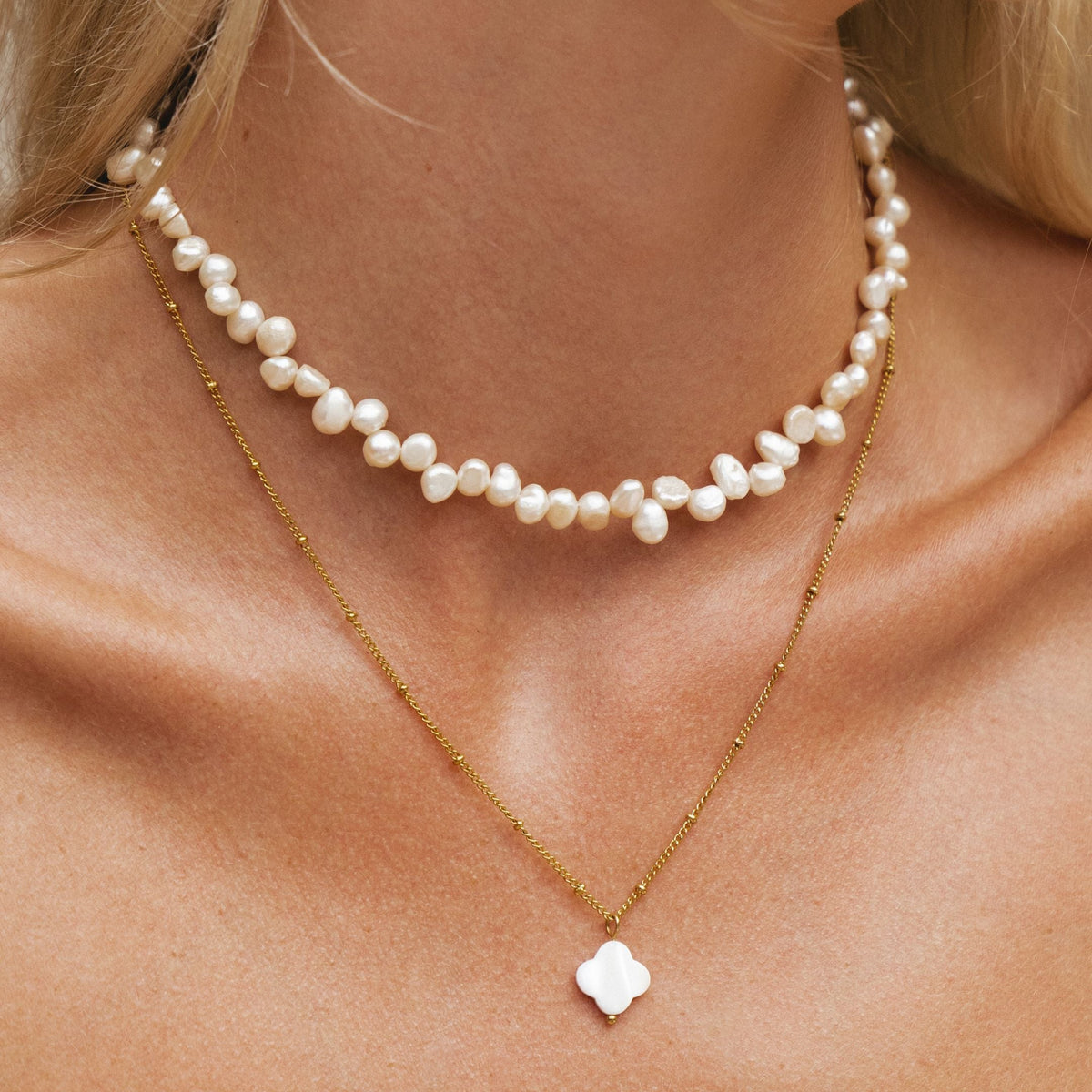 Bruce & Co Sunseeker – Irregular Freshwater Pearl Choker, 36–41 cm