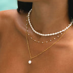 Bruce & Co White Enamel Bead Choker, 39–44 cm